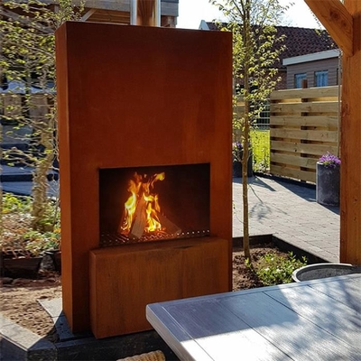 التصميم الحديث Pinacate Corten Steel في الهواء الطلق الموقد حرق الخشب